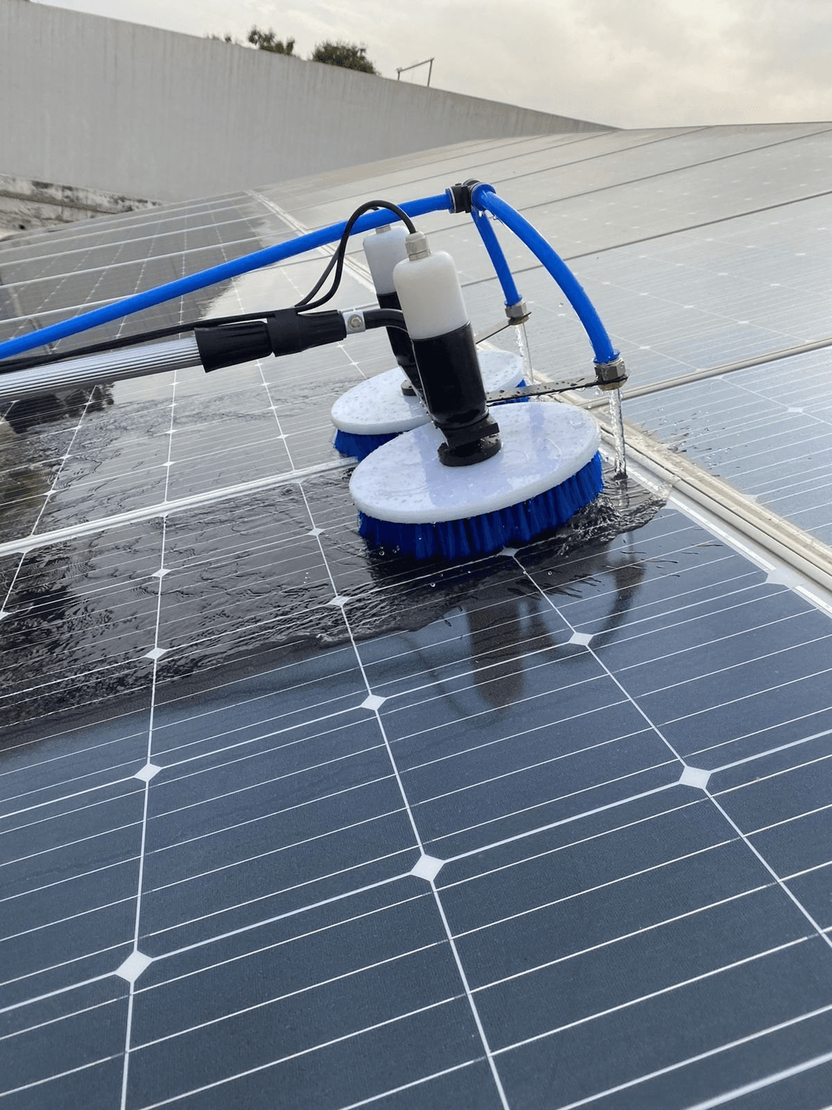 Soft-Bristle Solar Panel Cleaning Brush